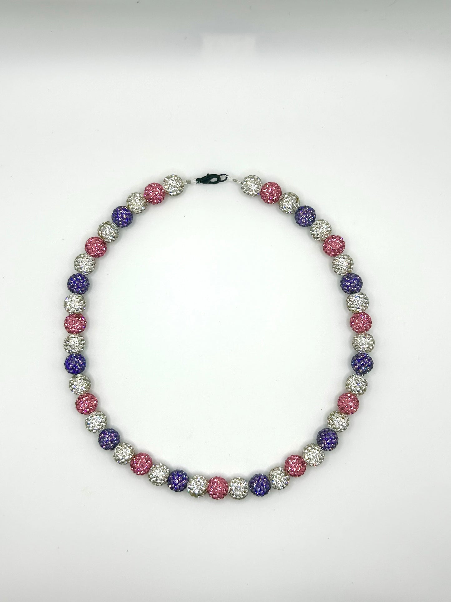 Pink, white and purple