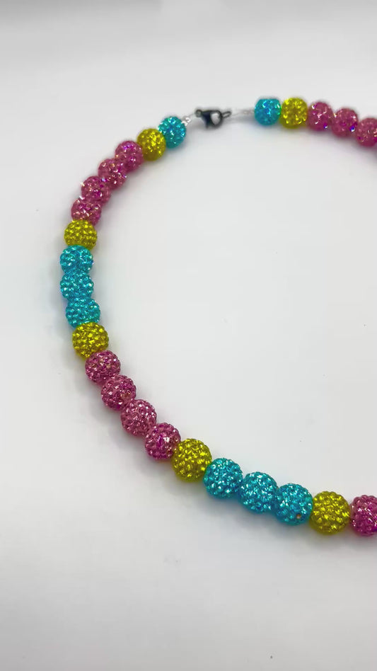 Double Bubble (pink, aqua, yellow)